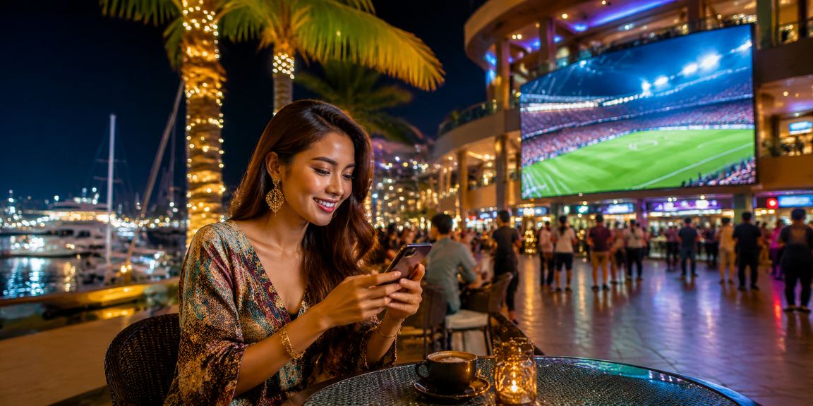 Pengguna Malaysia bermain pertaruhan sukan melalui aplikasi mrmoney88 di telefon bimbit